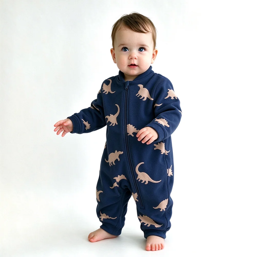 Soft Warm Baby Fleece Onesie C - đánh giá và giá Cotton Baby Onesies Zipper