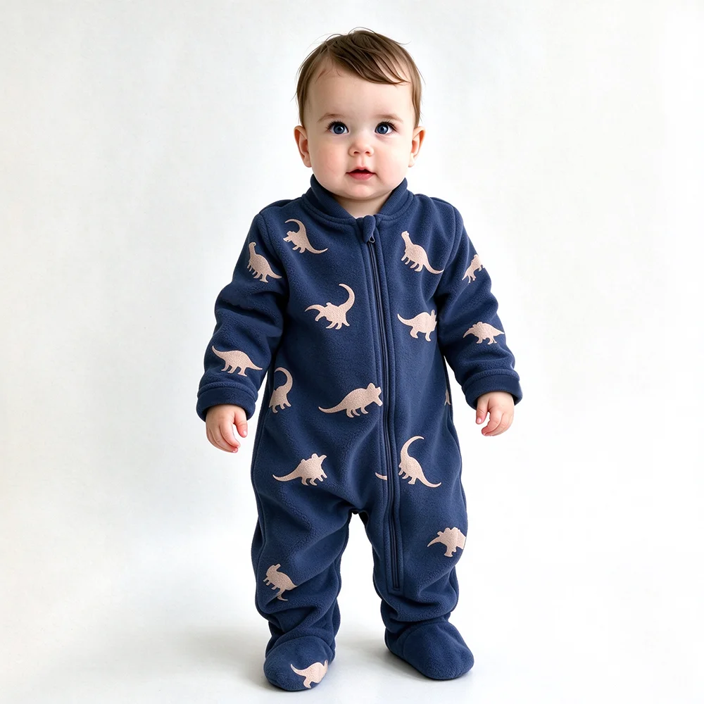 Soft Warm Baby Fleece Onesie C - đánh giá và giá Cotton Baby Onesies Zipper