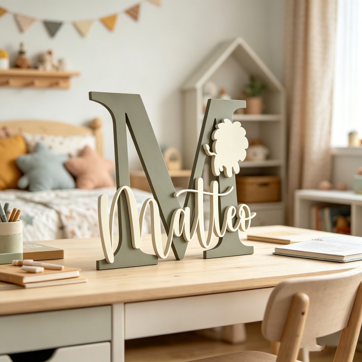1Pc Custom Lion Name & Initial - đánh giá và giá Nursery