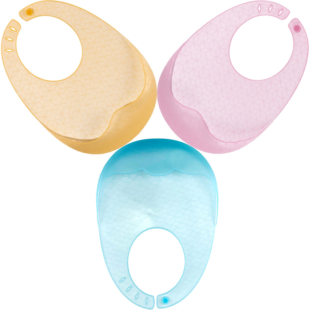 3Pcs Silicone Baby Bibs Soft F - đánh giá và giá Waterproof Baby Bibs Silicone