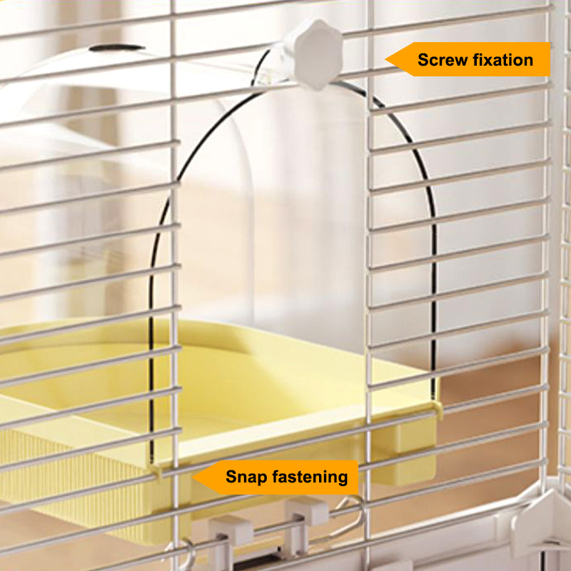 Parrot transparent bathtub. It - đánh giá và giá Feeding